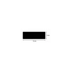 Cartes longues PVC noires Edikio Flex 5 x 12 cm - par 500