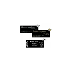 Cartes longues PVC noires Edikio Flex 5 x 12 cm - par 500