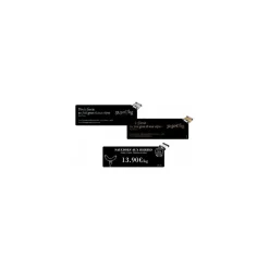 Cartes longues PVC noires Edikio Flex 5 x 15 cm - par 500