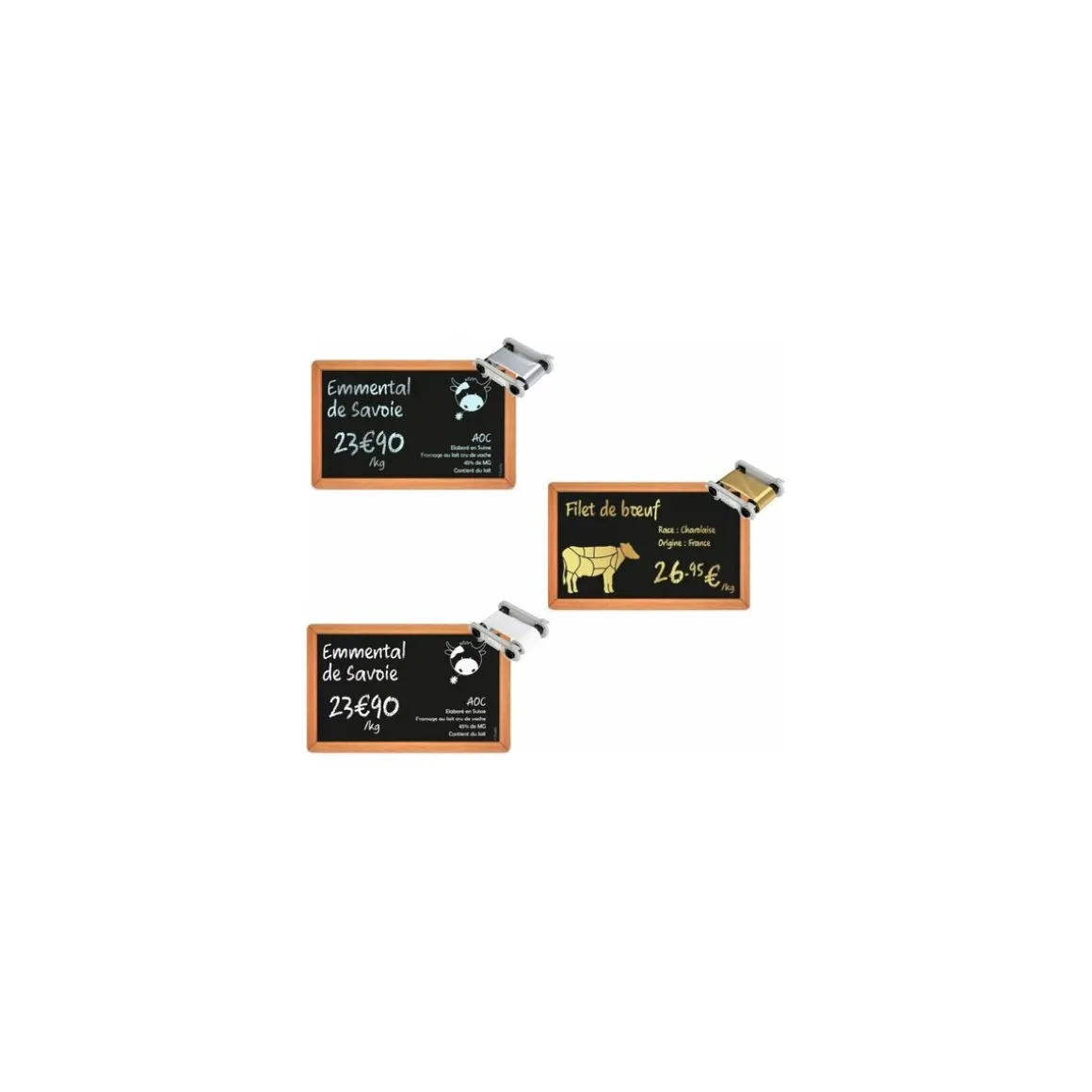 Cartes PVC effet ardoise Edikio Access Flex et Duplex 8,56 x 5,4 cm - par 100