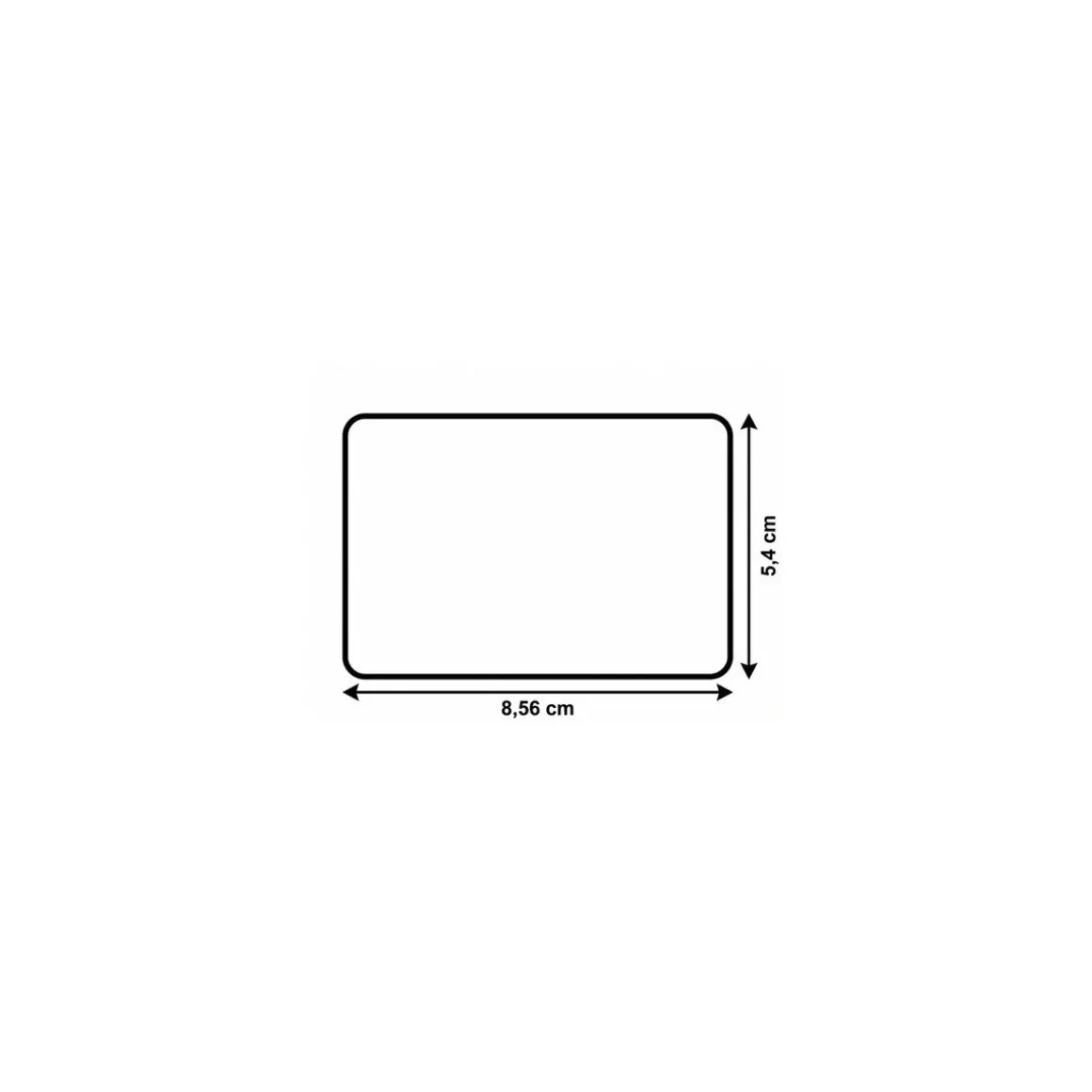 Cartes PVC effet ardoise Edikio Access Flex et Duplex 8,56 x 5,4 cm - par 100