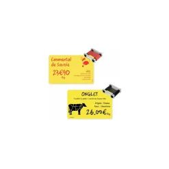 Cartes PVC jaunes Edikio Access Flex et Duplex 8,56 x 5,4 cm - par 100