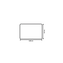Cartes PVC rouges Edikio Access Flex et Duplex 8,56 x 5,4 cm - par 100