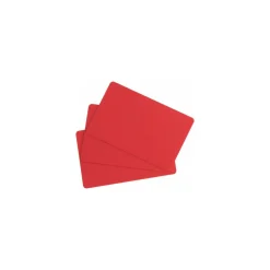Cartes PVC rouges Edikio Access Flex et Duplex 8,56 x 5,4 cm - par 100