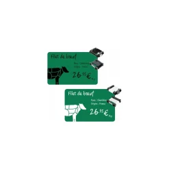 Cartes PVC vertes Edikio Access Flex et Duplex 8,56 x 5,4 cm - par 100