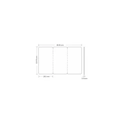 Cartes sécables PVC noires Edikio Access Flex et Duplex 8,56 x 5,4 cm - par 100