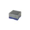 Casier 49 verres PP bleu marine Ø 6,2 cm H 21,5 cm