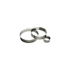 Cercle à mousse inox ø 5 x 4,5 cm