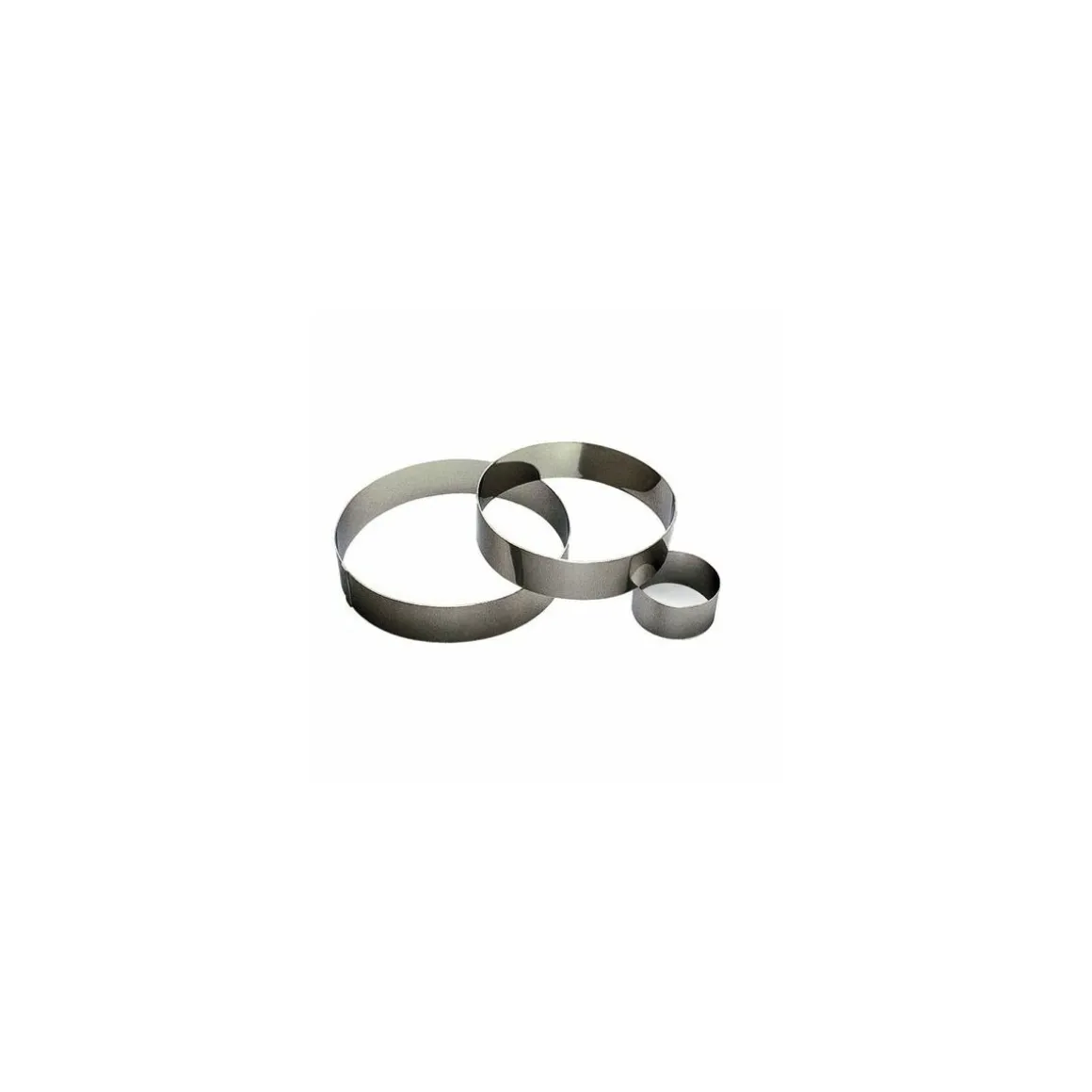 Cercle à mousse inox ø 7,5 x 4 cm