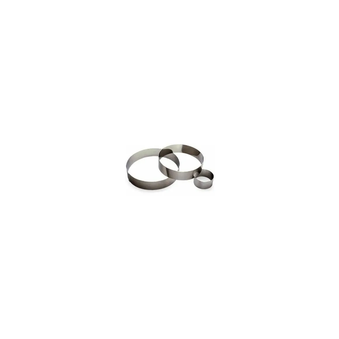 Cercle à mousse inox ø 6,5 x 4 cm
