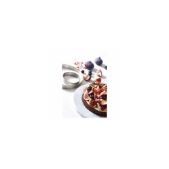Cercle à tarte inox perforé Ø 7,5 cm x 2 cm