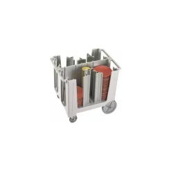 Chariot ajustable à assiettes gris