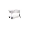 Chariot bain-marie 3 cuves GN 1/1