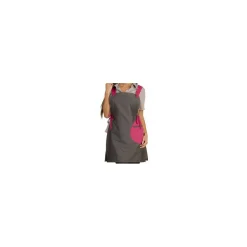 Chasuble polycoton gris / fuchsia 85 cm TU