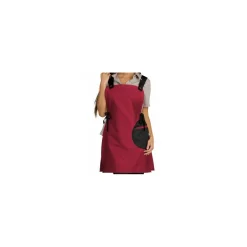 Chasuble polycoton noir / framboise 85 cm TU