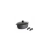 Cocotte Diamond Lite fonte 3L + couvercle verre + poignées