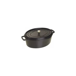 Cocotte fonte ovale noire Staub ø 41 cm
