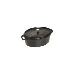 Cocotte fonte ovale noire Staub ø 37 cm