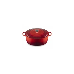 Cocotte fonte signature ovale cerise Le Creuset ø 40 cm