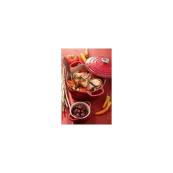 Cocotte fonte signature ronde cerise Le Creuset ø 20 cm