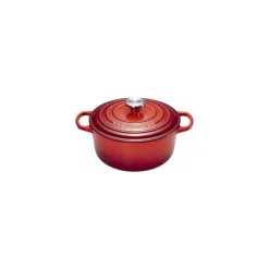 Cocotte fonte signature ronde cerise Le Creuset ø 20 cm
