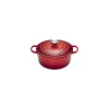 Cocotte fonte signature ronde cerise Le Creuset ø 28 cm