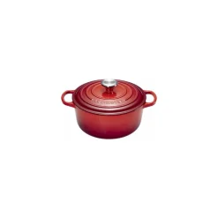 Cocotte fonte signature ronde cerise Le Creuset ø 28 cm