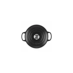 Cocotte fonte signature ronde noire Le Creuset ø 28 cm