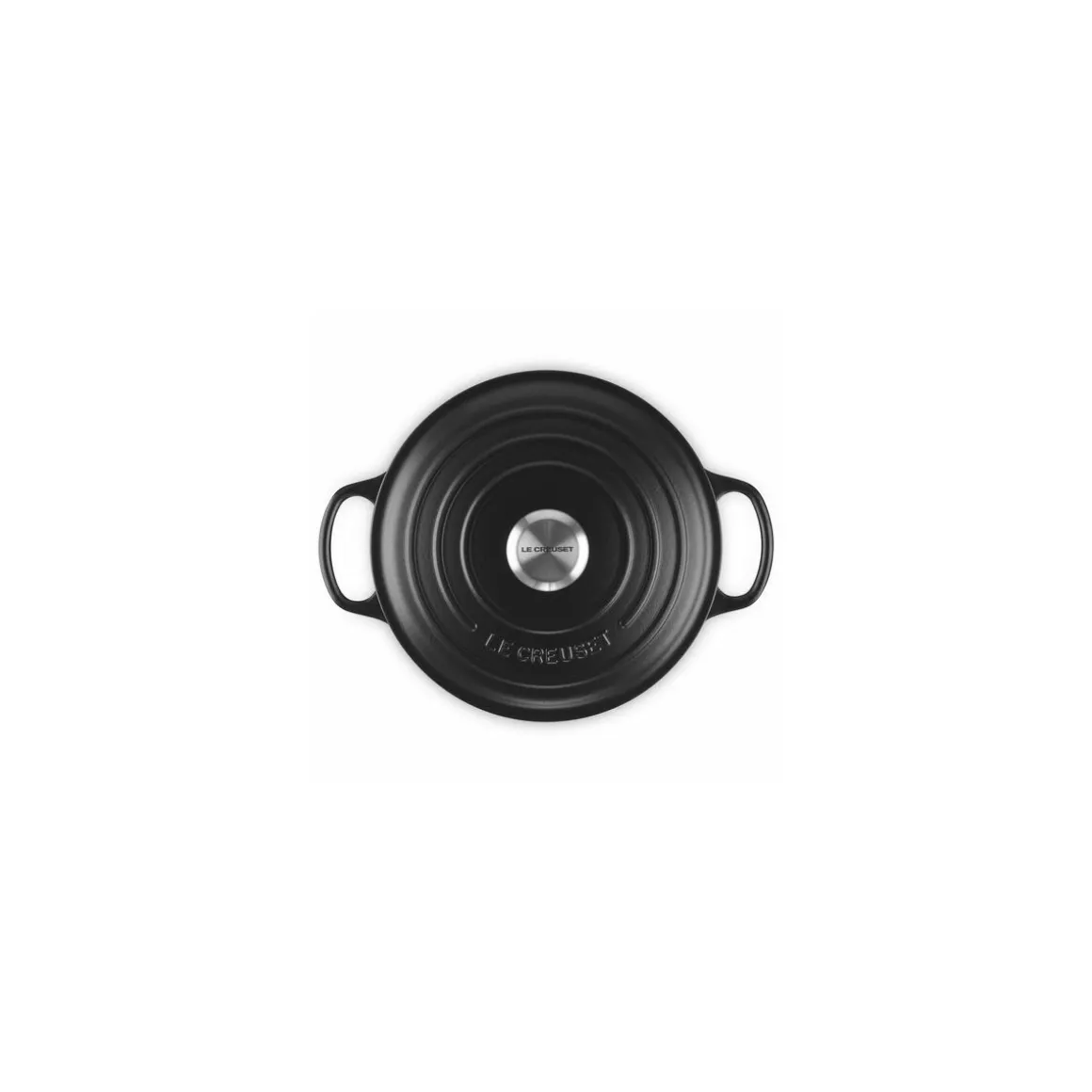 Cocotte fonte signature ronde noire Le Creuset ø 28 cm
