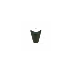 Coffret à frites carton refermable noir 480 ml - par 50