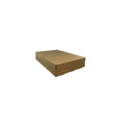 Coffret Marianne en carton kraft brun 34,5 x 24,5 x 7 cm - par 100