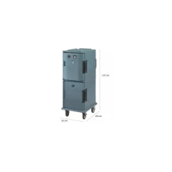 Conteneur chauffant Ultra Camcart UPCHT8002 bleu ardoise