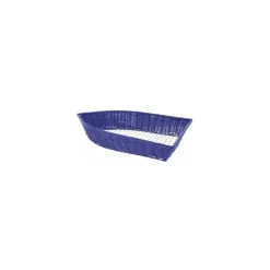 Corbeille de présentation en forme bateau bleu PP 58 x 41 x 12 cm