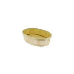 Corbeille ovale bambou 35 x 25 x 9 cm - par 20