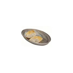 Corbeille à pain inox ovale 26 x 18 cm