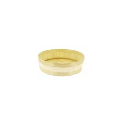 Corbeille ronde bambou ø 25 x 7 cm - par 20