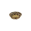 Corbeille ronde osier ø 25 x 7,5 cm - par 30