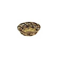 Corbeille ronde osier ø 25 x 7,5 cm - par 30