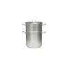 Couscoussier droit couvert inox 26,5 L 45,5 cm ø 28 cm