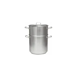 Couscoussier droit couvert inox 26,5 L 45,5 cm ø 28 cm