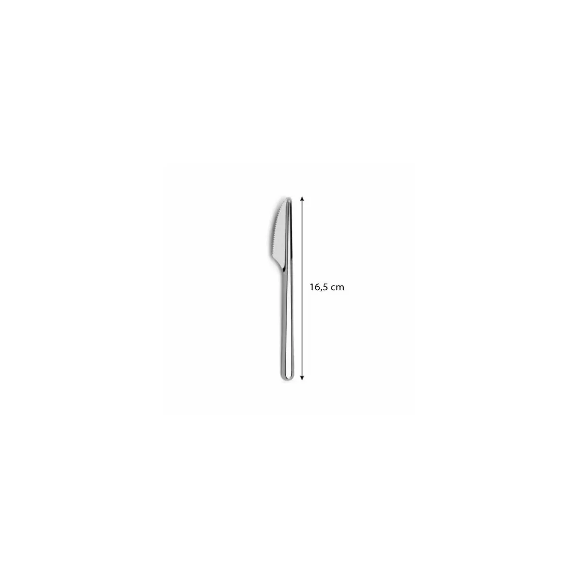 Couteau de table inox réutilisable Leaves 16,5 cm - par 240