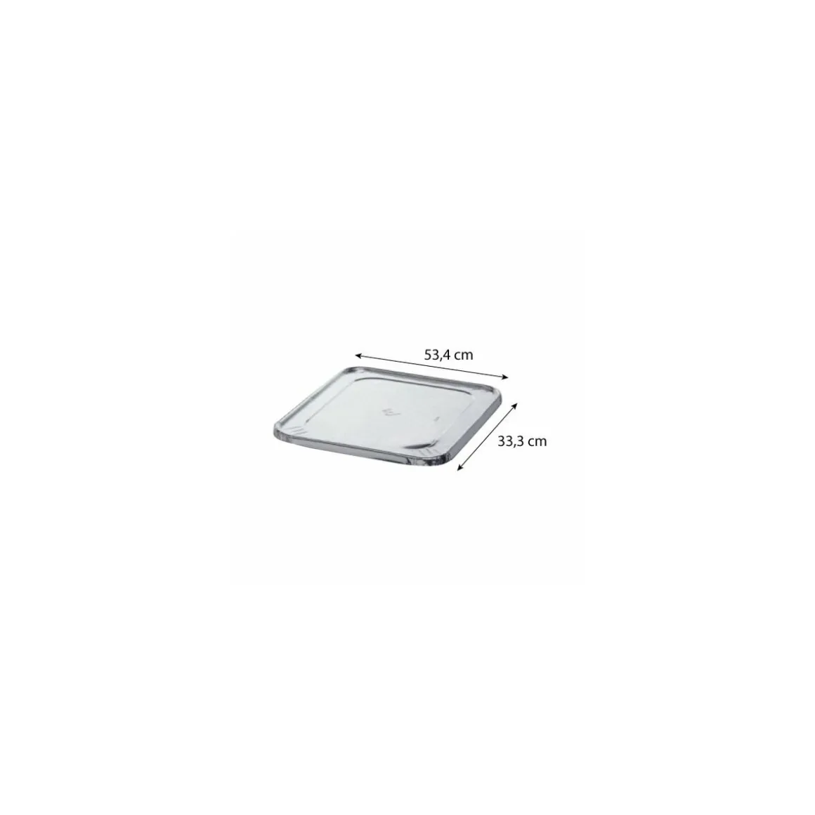 Couvercle aluminium pour plateau GN1/1 H. 67 mm - par 50