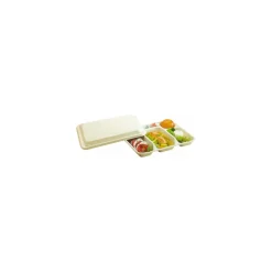 Couvercle bagasse pour plateau repas 29,5 x 24 cm- par 50