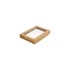 Couvercle barquette viking kraft brun 20 x 14 x 4,5 cm - par 300