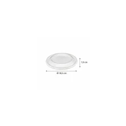 Couvercle Bowlipack PP transparent 100 et 130 cl - par 20