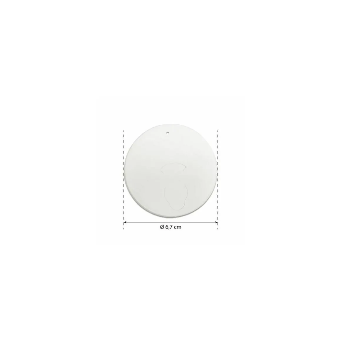 Couvercle carton blanc pour gobelets carton 100 ml - par 50