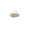 Couvercle en RPET pour barquette en bagasse de 95 cl - par 300