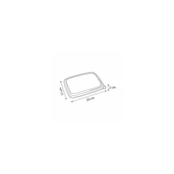Couvercle en RPET pour barquette en bagasse de 95 cl - par 300