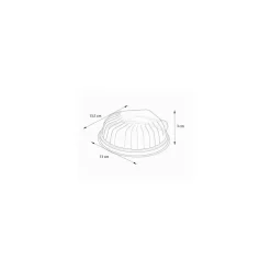 Couvercle plastique pour coquille Saint Jacques aluminium ou plastique - par 100
