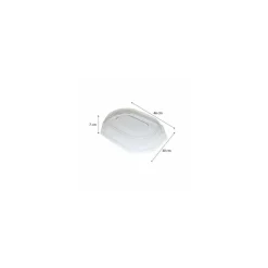 Couvercle plastique pour plat octogonal 460 x 300 mm - par 50